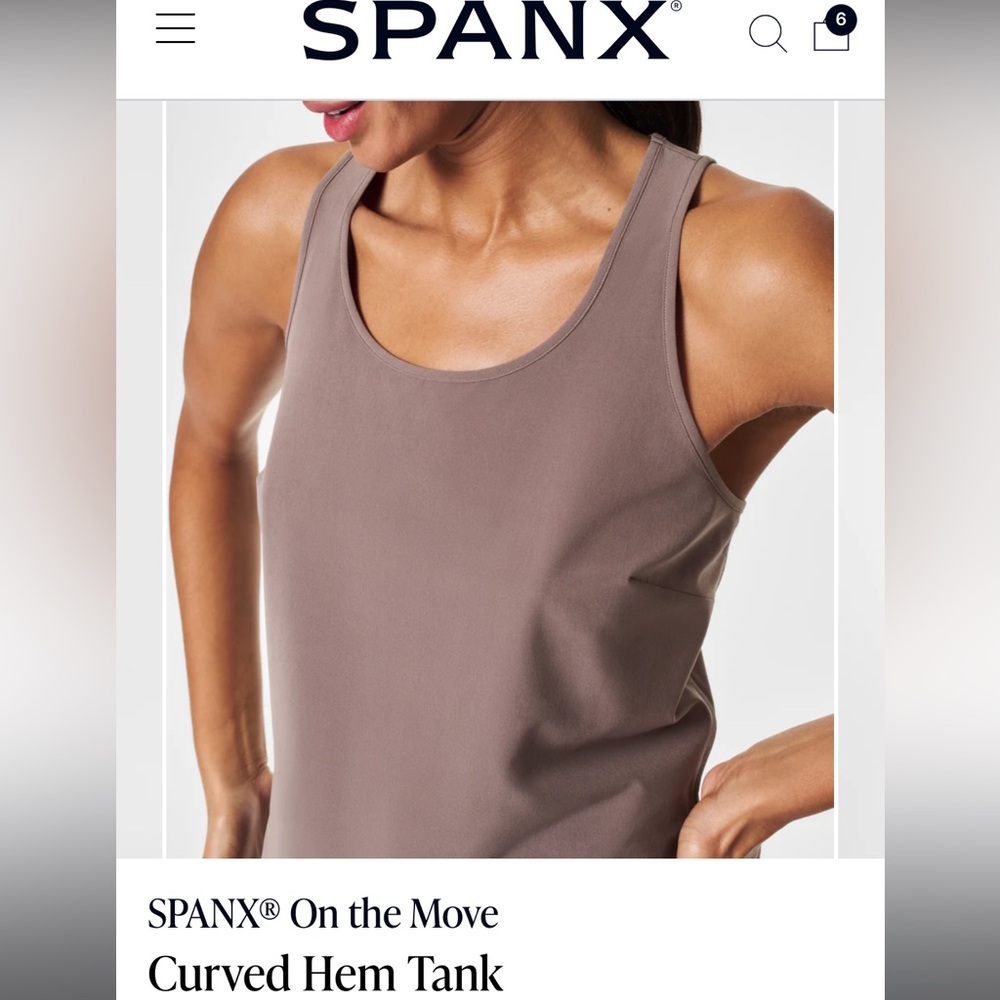 Spanx Curved Hem Tank Top